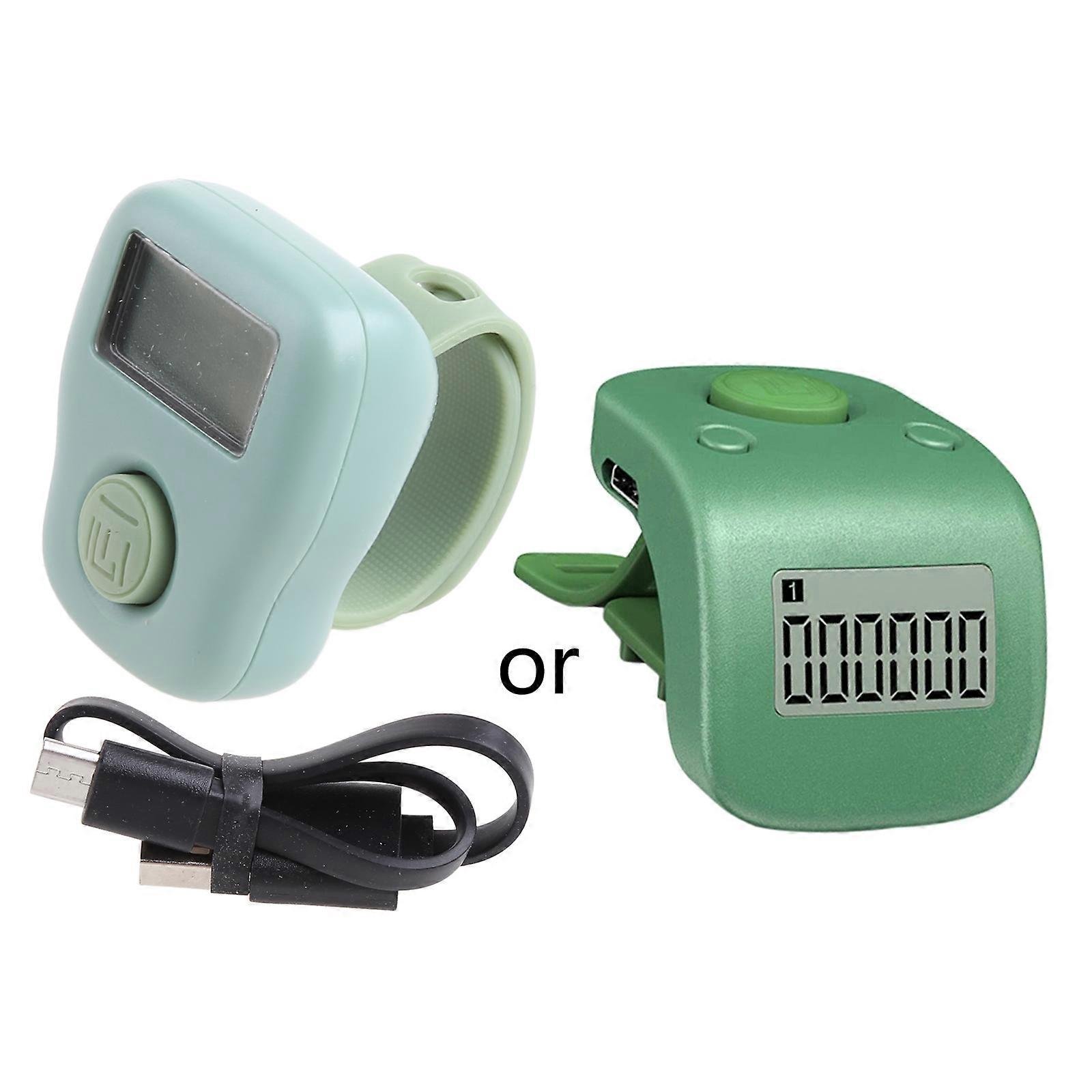 Portable Mini Rechargeable Digital Finger Ring Electronic Hand Tally Counter